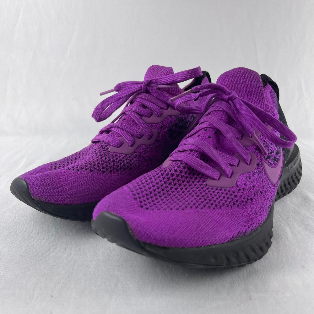 Nike Epic React Flyknit 2 Womens 9 Purple Running Shoes BQ8928-500 Excellent
